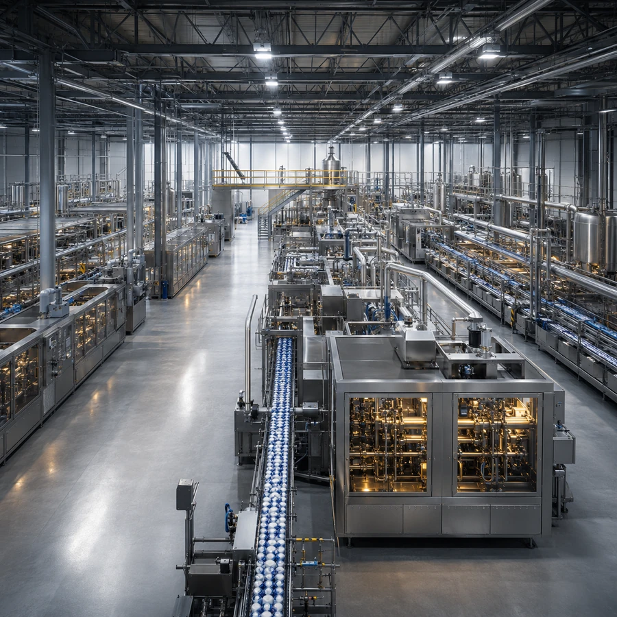 Vue générale du site de production de notre partenaire industriel