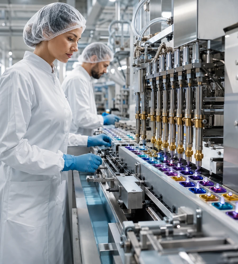 Ligne de production de pods de notre partenaire industriel